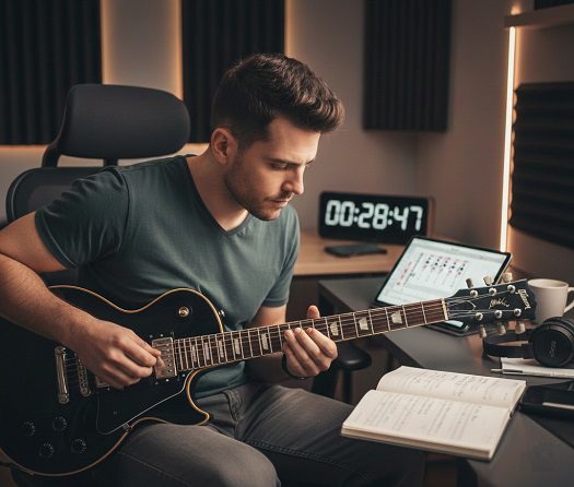 Rotina Turbo: Estude Guitarra Efetivamente em Apenas 30 Minutos Diários!
